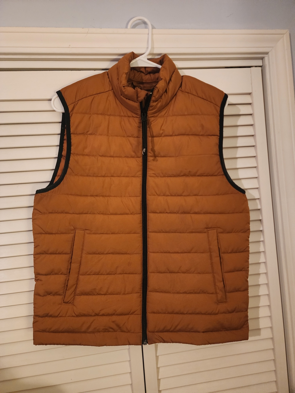 Aeropostale Quilted Puffer Vest - Rust